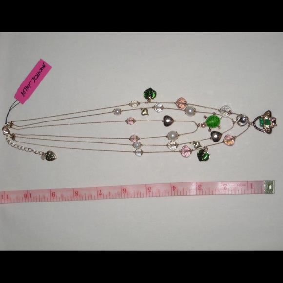 Betsey Johnson Turtle & Frog Basket Charm Necklace - Picture 4 of 4